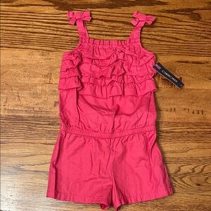 Cherokee Pink Ruffled Kids Romper
